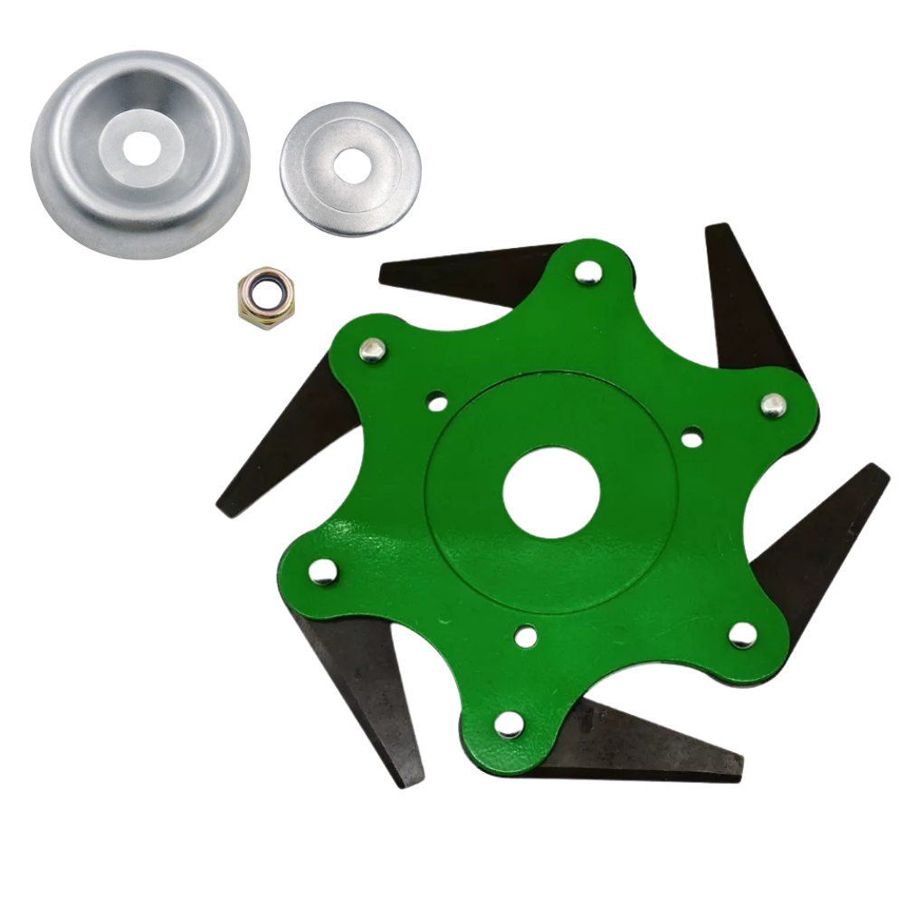 Steel Blade Trimmer Head with 360 Degree Coverage and Reinforced Construction