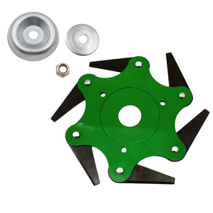 Steel Blade Trimmer Head with 360 Degree Coverage and Reinforced Construction