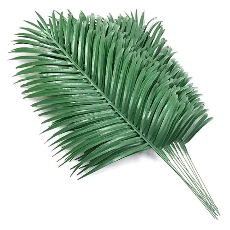 Artificial Palm Leaves for Party Decor and Events, Set of 12