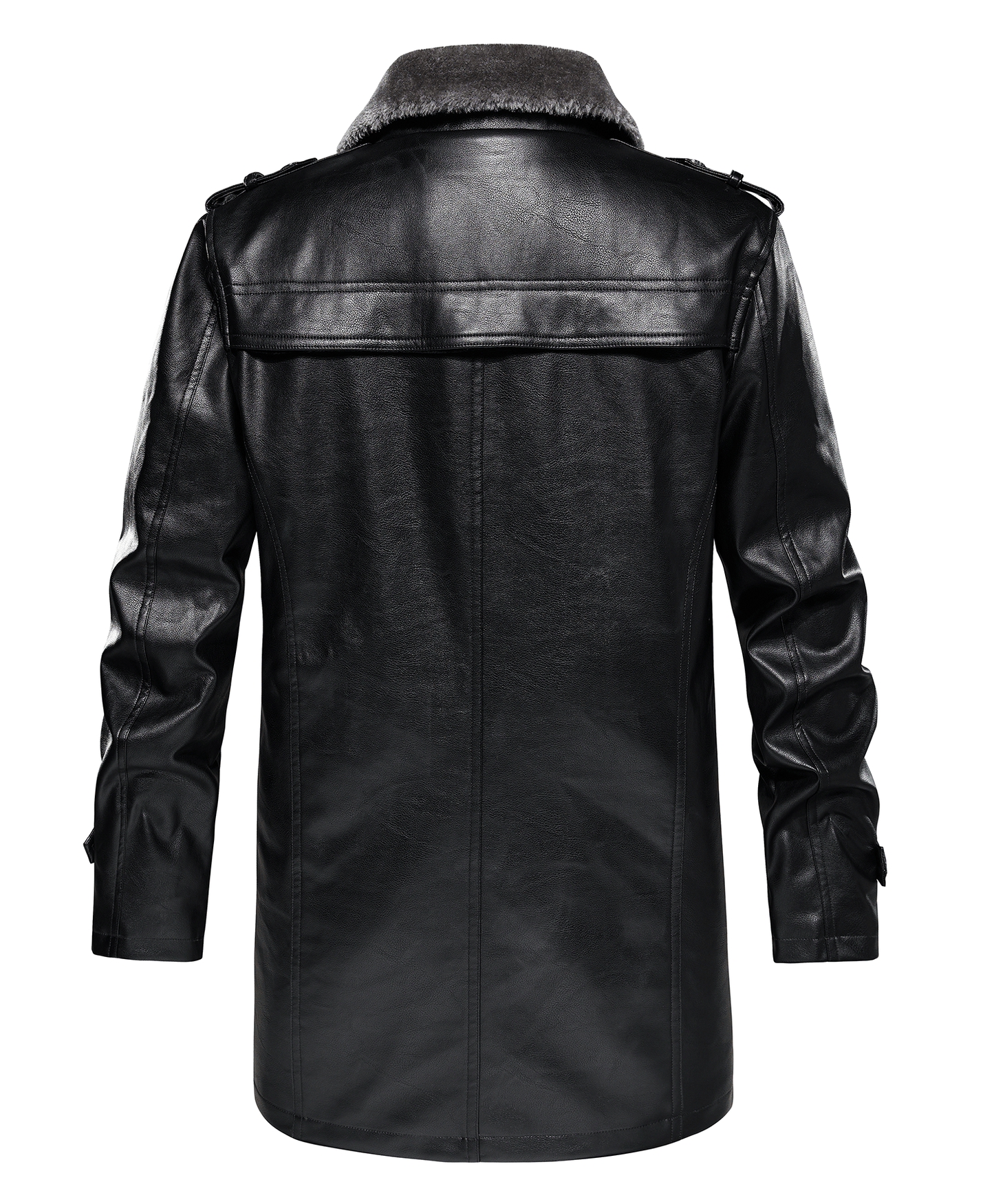 Arcticon PU Leather Winter Coat