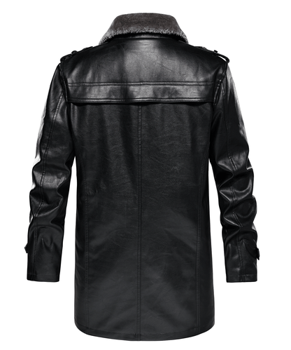 Arcticon PU Leather Winter Coat