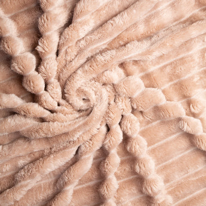 Premium Plush Knitted Blanket  for Sofa & Bed