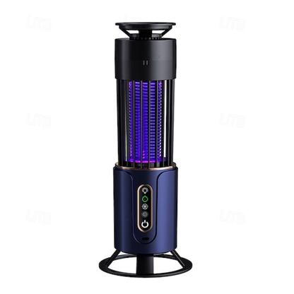 UV LED Mosquito Trap with Silent Electric Grid and Rechargeable Battery
