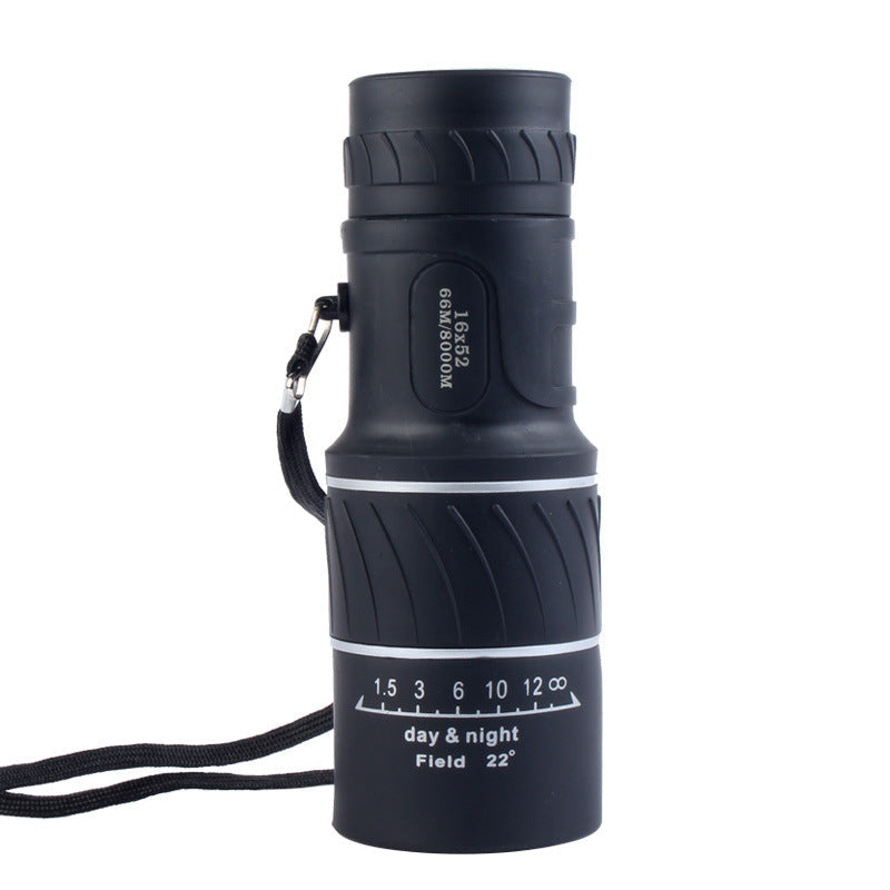 12x Monocular with Optical Glass Lens and Water Resistant Housing for Wildlife Viewing