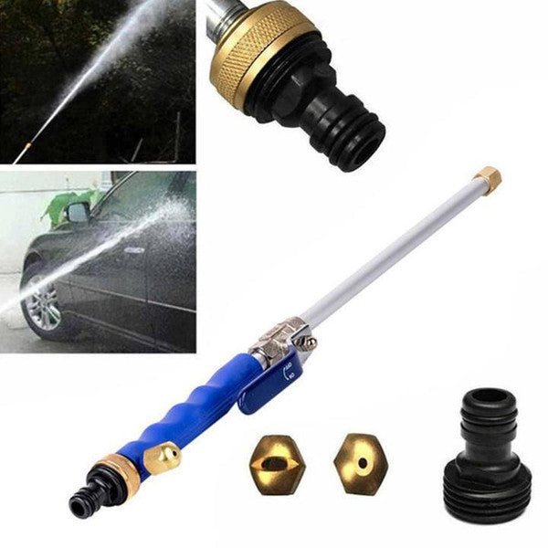 Metal Hose Nozzle with Copper Spray Tip and Rubberized Grip Handle