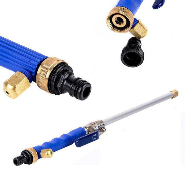 Metal Hose Nozzle with Copper Spray Tip and Rubberized Grip Handle
