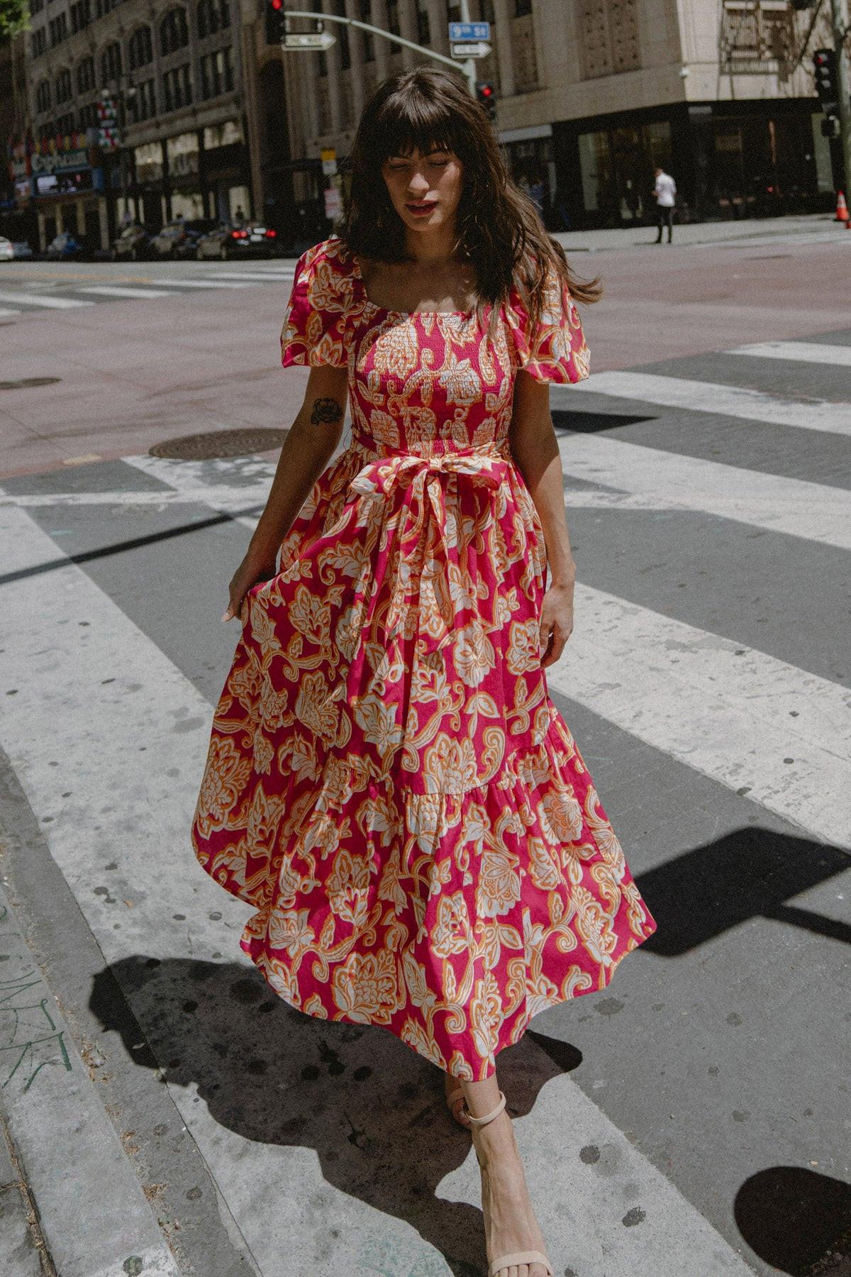 Luna Poplin Ankle Dress