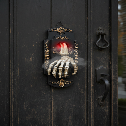 Motion Sensor Doorbell Prop with Sound and Light Effects for Halloween Decorations