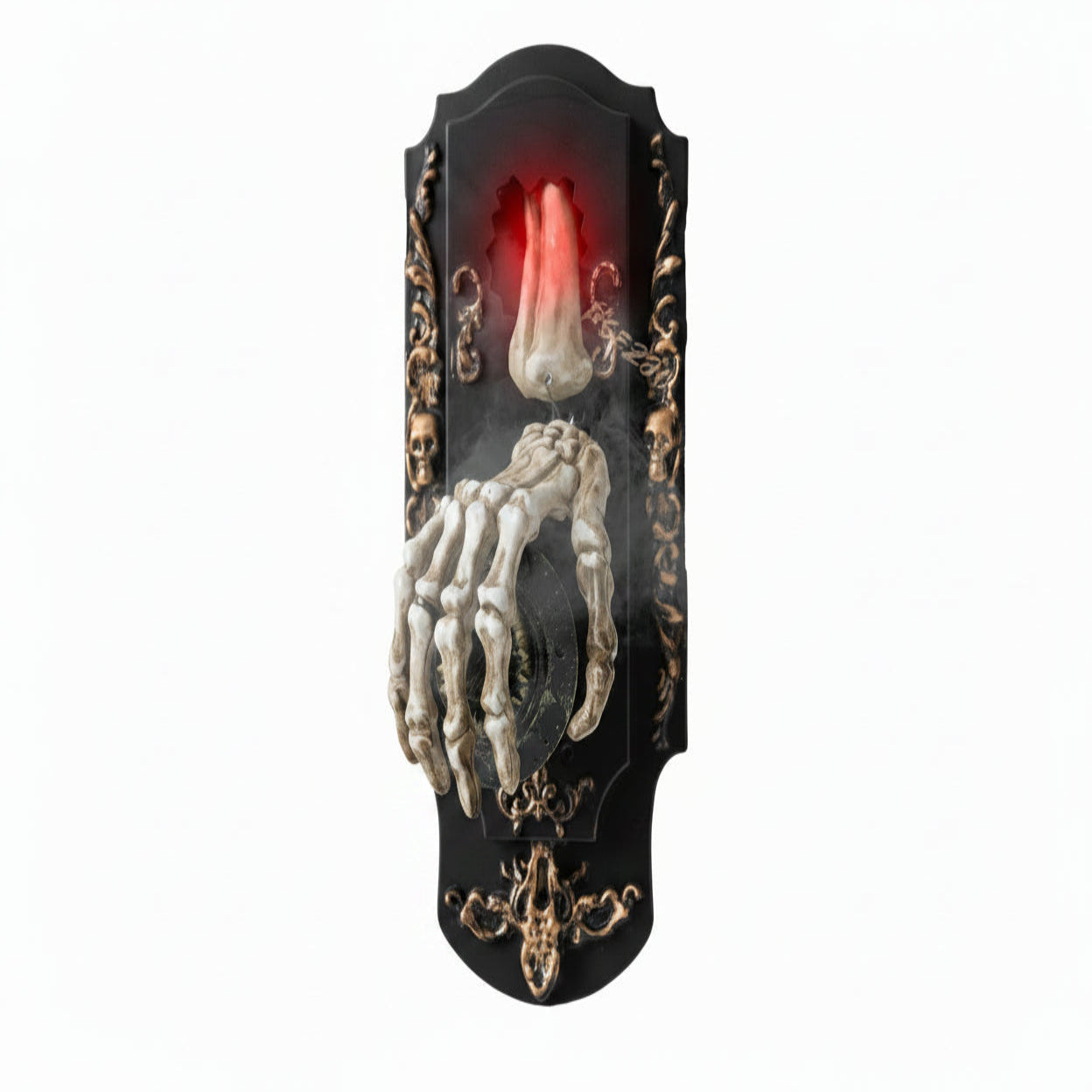 Motion Sensor Doorbell Prop with Sound and Light Effects for Halloween Decorations
