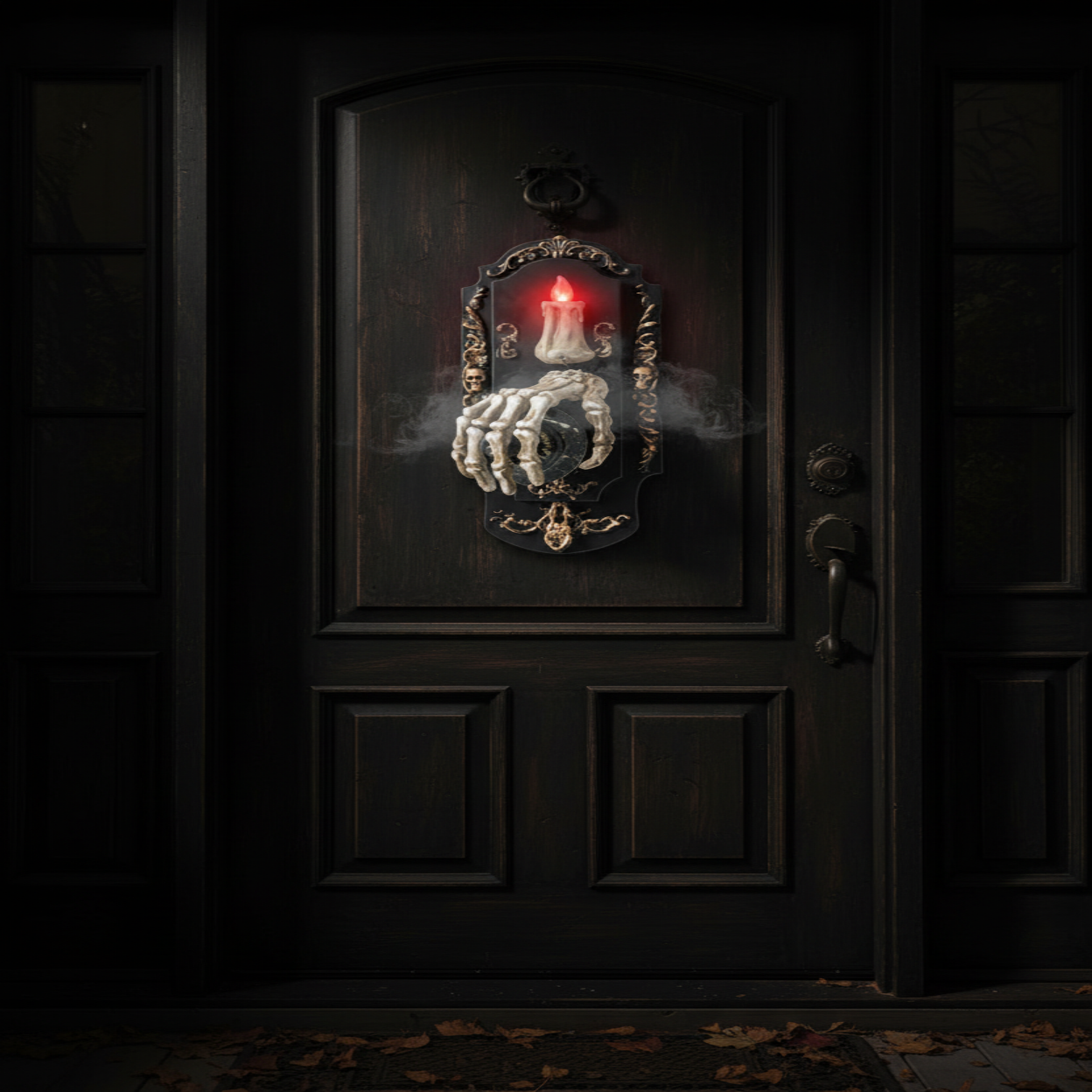 Motion Sensor Doorbell Prop with Sound and Light Effects for Halloween Decorations