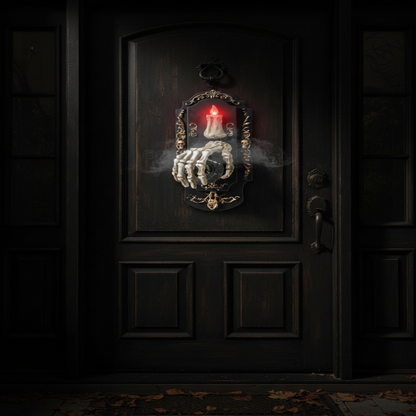 Motion Sensor Doorbell Prop with Sound and Light Effects for Halloween Decorations