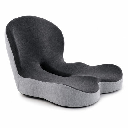 Memory Foam Seat Cushion with Tailbone Cutout and Lumbar Support