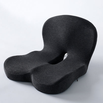 Memory Foam Seat Cushion with Tailbone Cutout and Lumbar Support