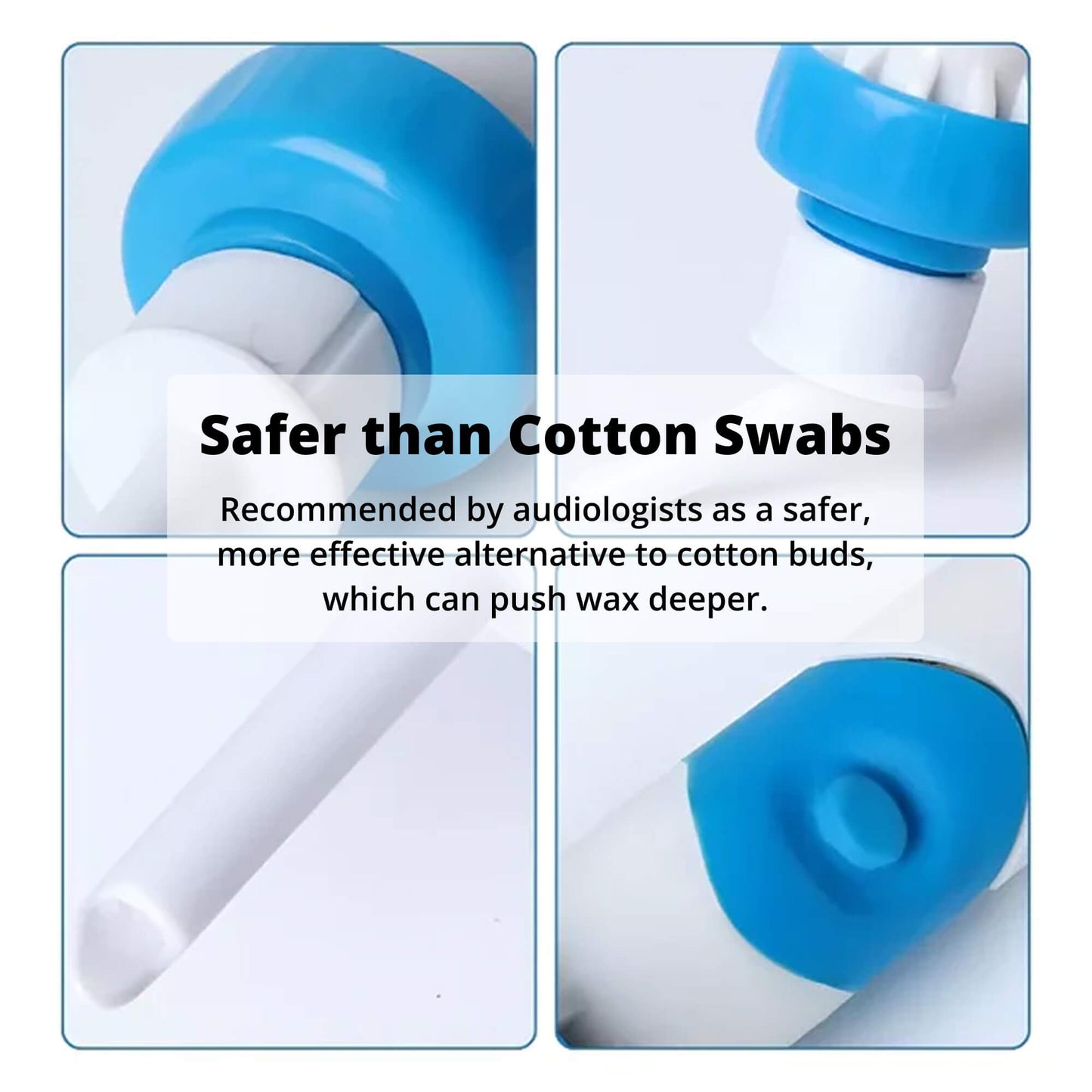Electric Ear Wax Suction Tool with Silicone Tip and Ergonomic Handle, 60-Minute Battery