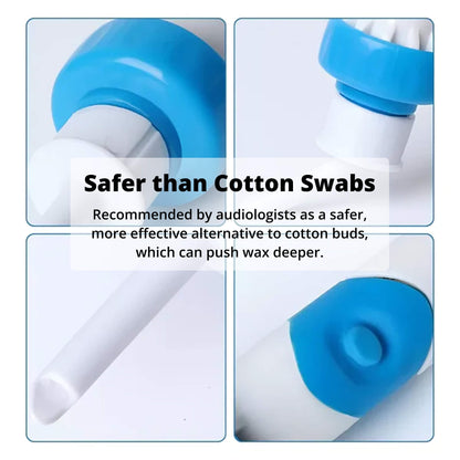 Electric Ear Wax Suction Tool with Silicone Tip and Ergonomic Handle, 60-Minute Battery