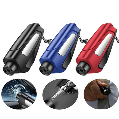 Emergency Car Safety Hammer with Glass Breaker and Seatbelt Cutter Tool