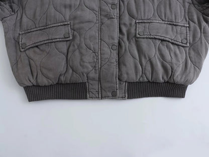 Luna Quilted Bomber Jacket