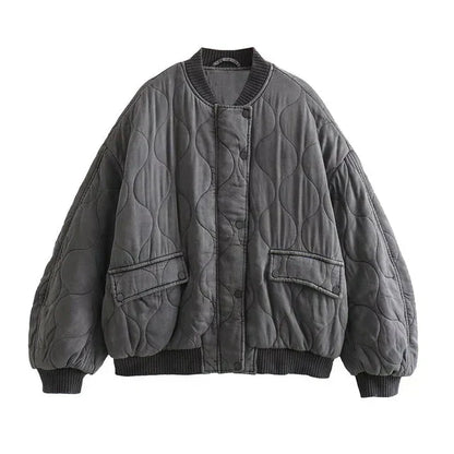 Luna Quilted Bomber Jacket