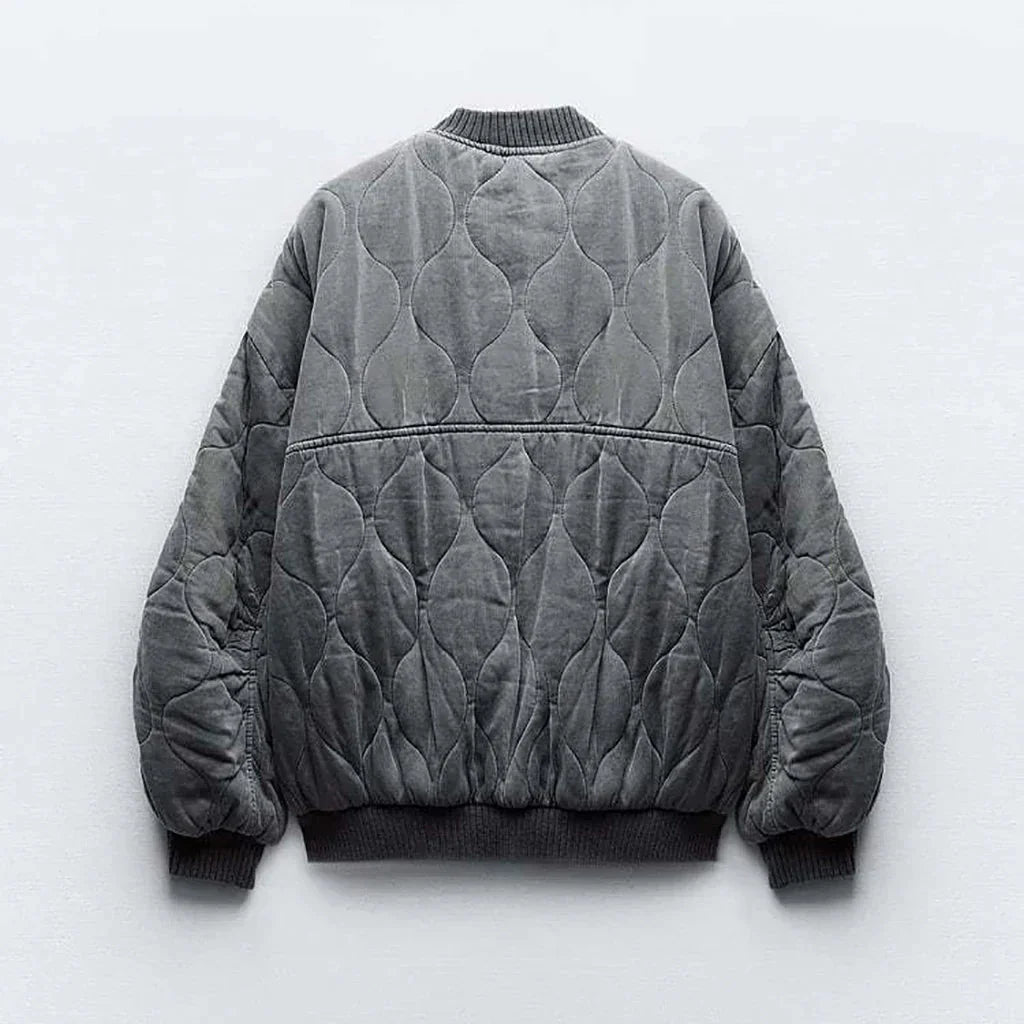 Luna Quilted Bomber Jacket
