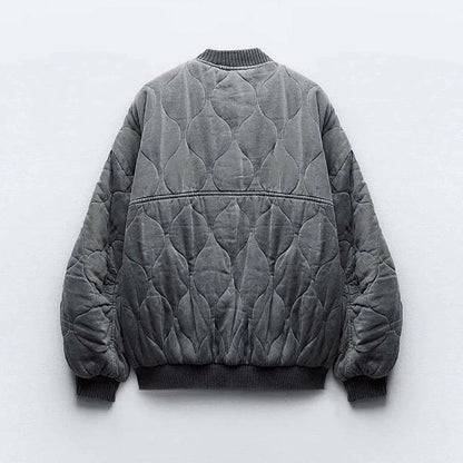 Luna Quilted Bomber Jacket