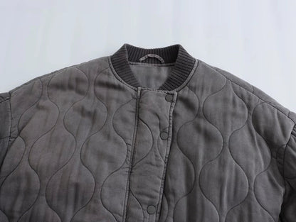 Luna Quilted Bomber Jacket