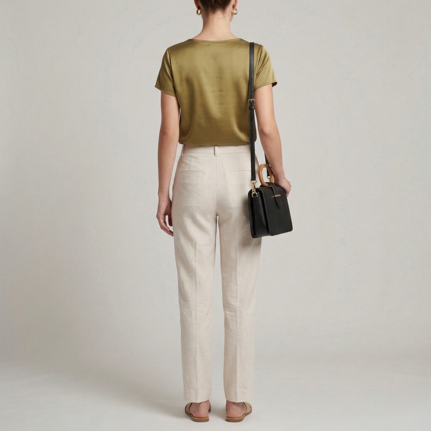Draped Elegant Women's Blouse
