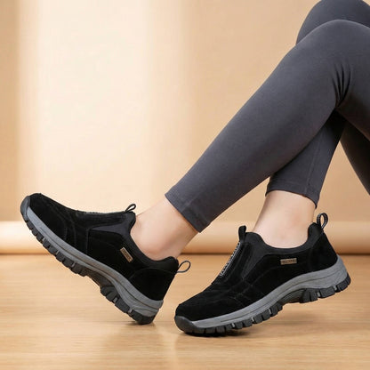 Women's Walking Shoes with Wide Toe Box and Arch Support, Breathable Mesh