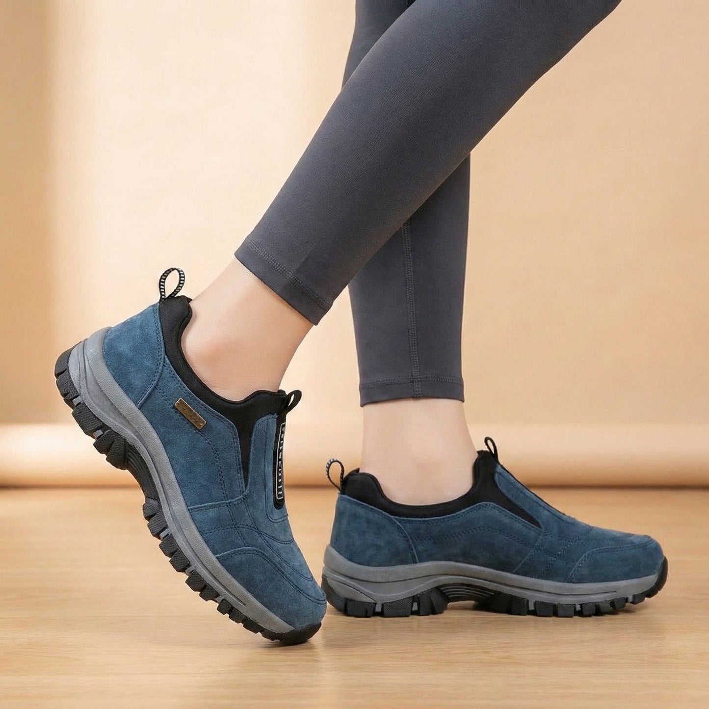 Women's Walking Shoes with Wide Toe Box and Arch Support, Breathable Mesh