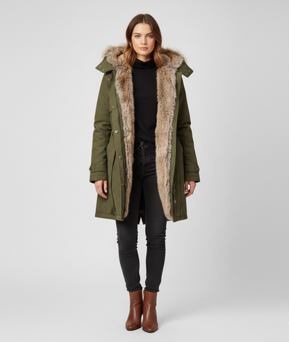 Synthetic Fur Women's Parka