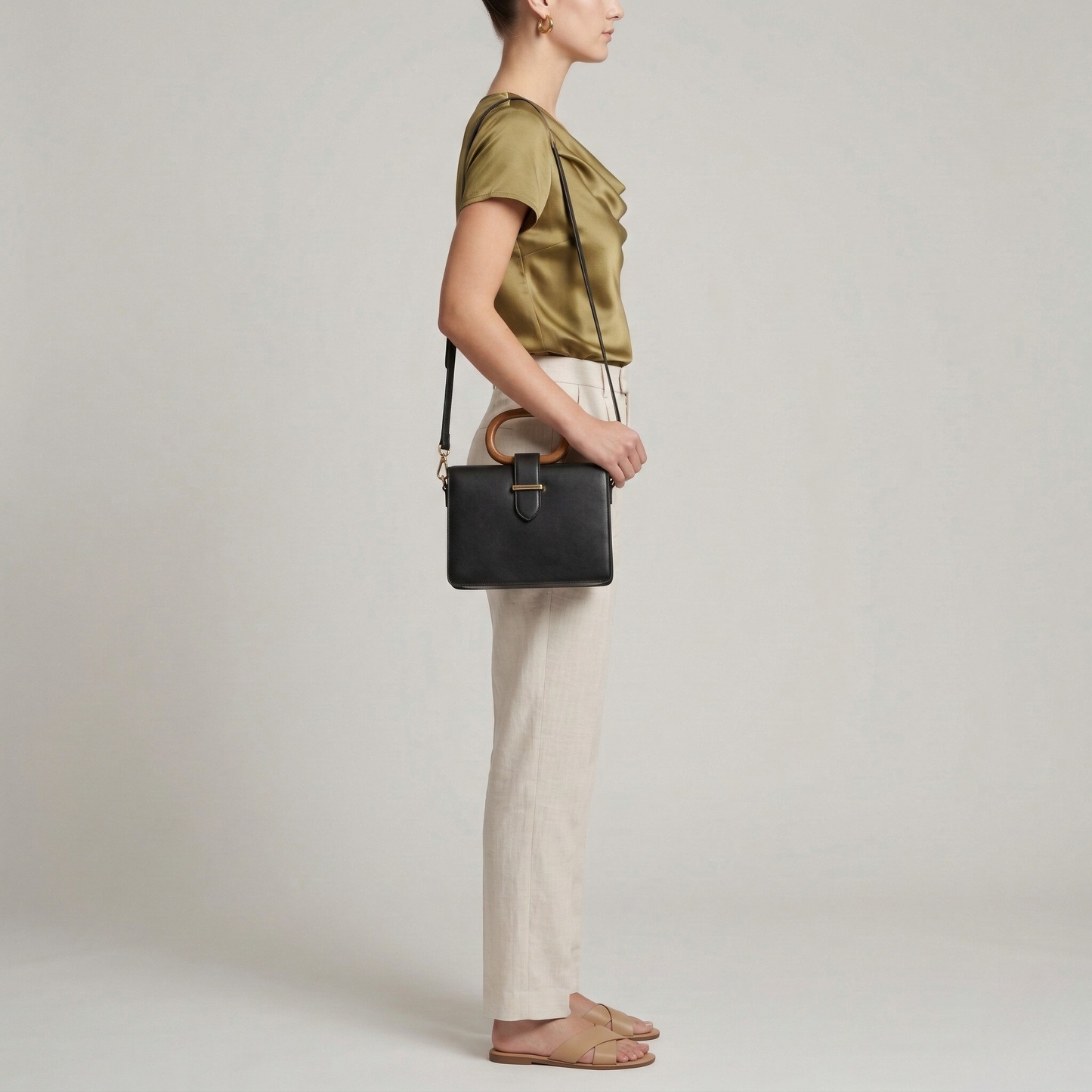 Draped Elegant Women's Blouse