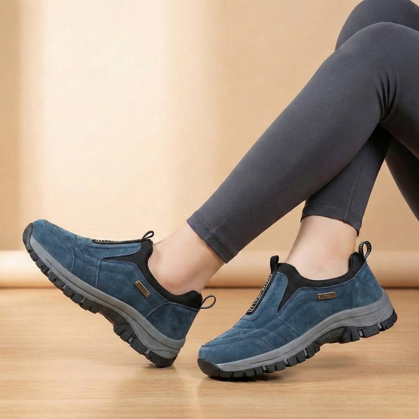 Women's Walking Shoes with Wide Toe Box and Arch Support, Breathable Mesh