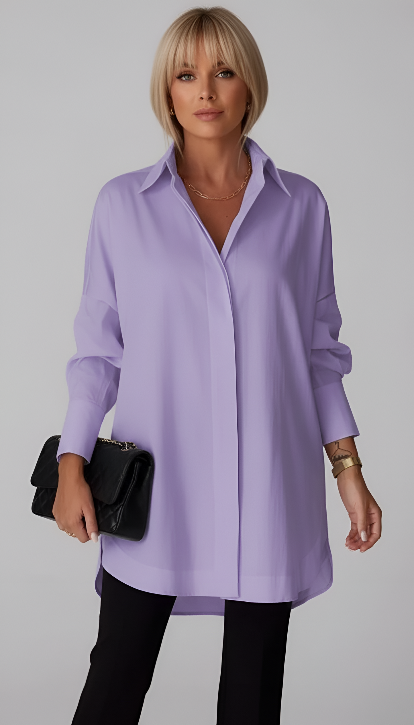 Oversized Women's Cotton Shirt