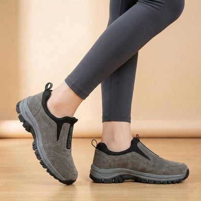 Women's Walking Shoes with Wide Toe Box and Arch Support, Breathable Mesh