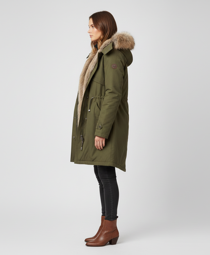 Synthetic Fur Women's Parka