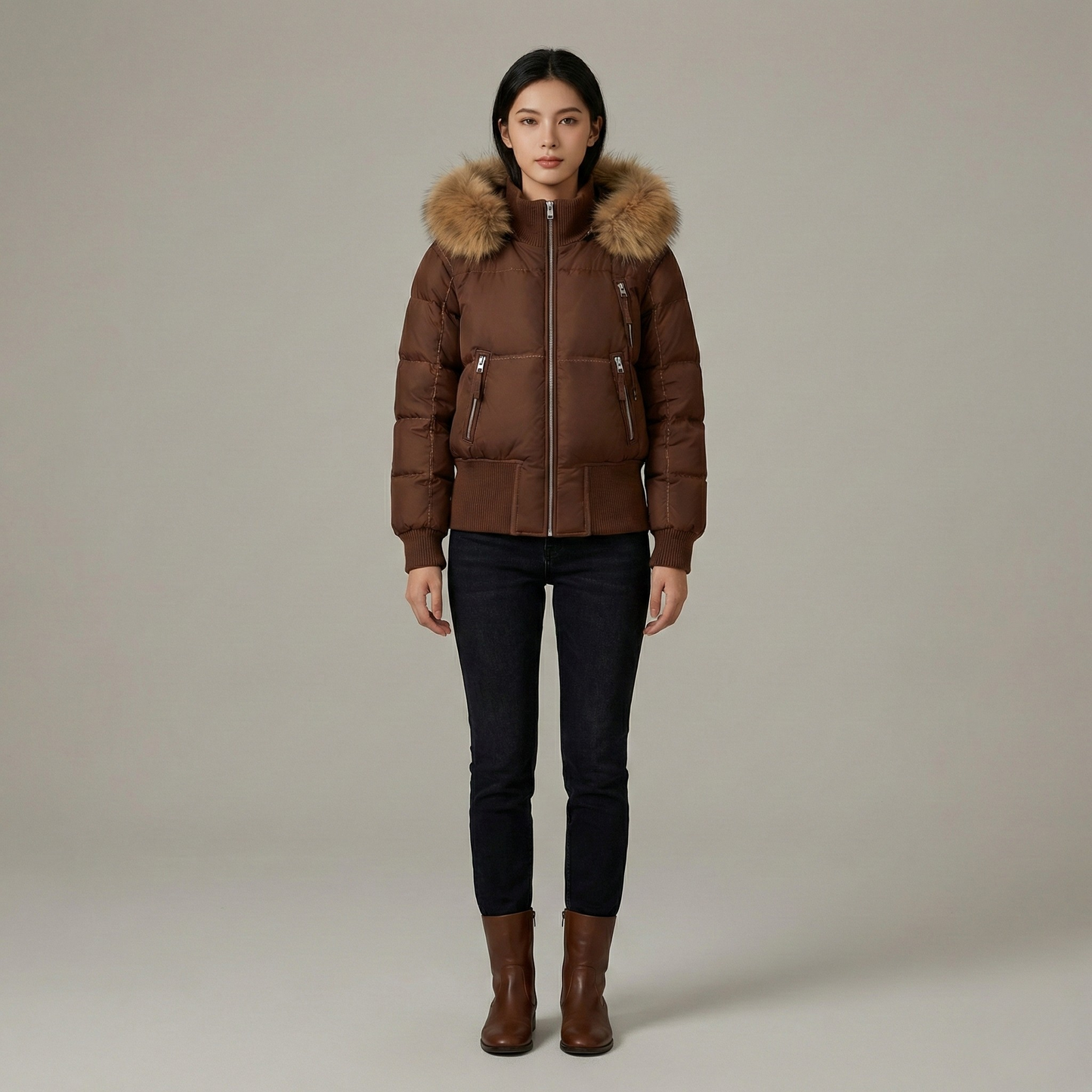Short Winter Down Jacket