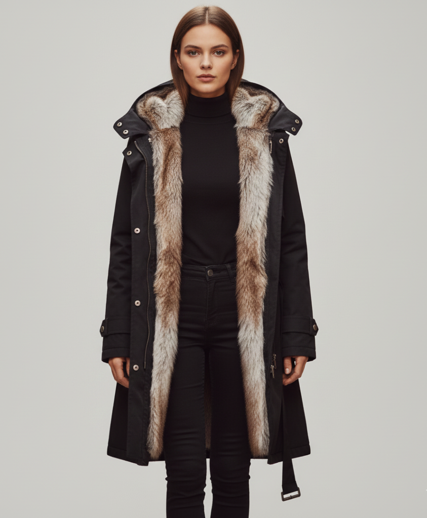 Synthetic Fur Women's Parka
