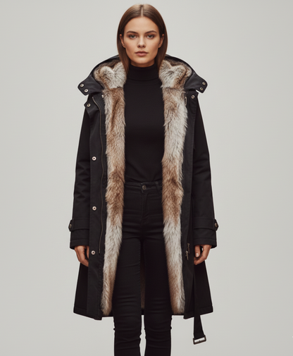 Synthetic Fur Women's Parka