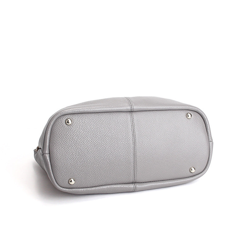 Titan Litchy Grain ægte læder håndtaske