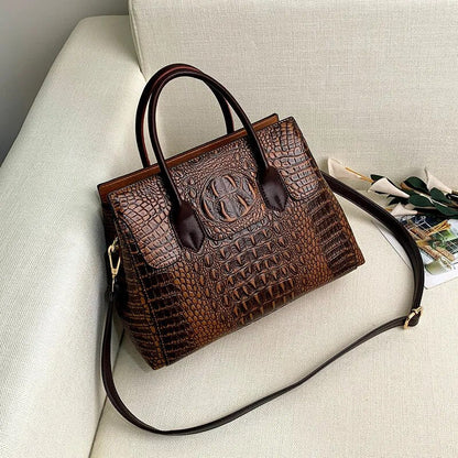 Willow Crocodile Embossed Luxury Handbag
