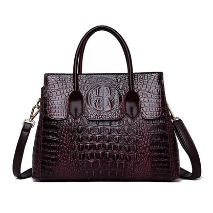 Willow Crocodile Embossed Luxury Handbag
