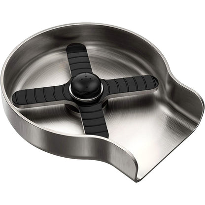 Glass Rinser for Kitchen Sink with Multi-Angle Spray Head and Spring Activation