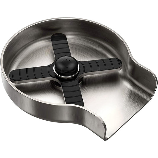 Glass Rinser for Kitchen Sink with Multi-Angle Spray Head and Spring Activation