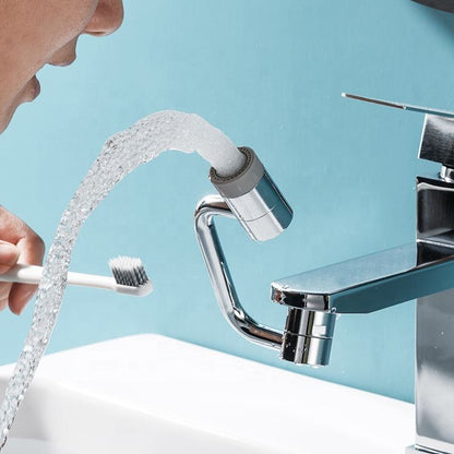 Swivel Faucet Extender with Dual Stream Mode and Three-Joint Rotation