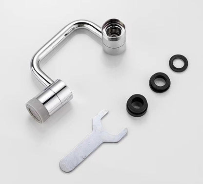 Swivel Faucet Extender with Dual Stream Mode and Three-Joint Rotation