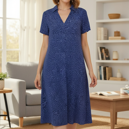 Amara Flowy Dotted Dress