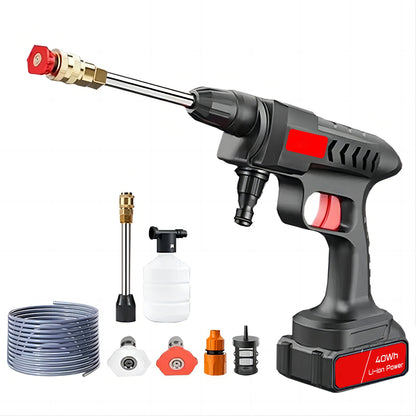Cordless Pressure Washer with 60Bar Power and Three Spray Modes, 50 Minute Runtime