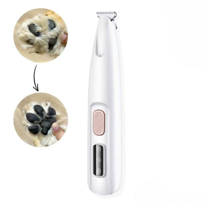 Dog Paw Trimmer with Ceramic Blades and LED Light, 35dB Quiet Motor