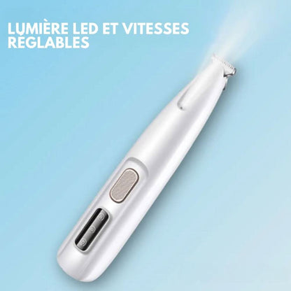Dog Paw Trimmer with Ceramic Blades and LED Light, 35dB Quiet Motor