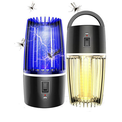 Rechargeable Mosquito Trap with Violet LED Light and Removable Collection Cage