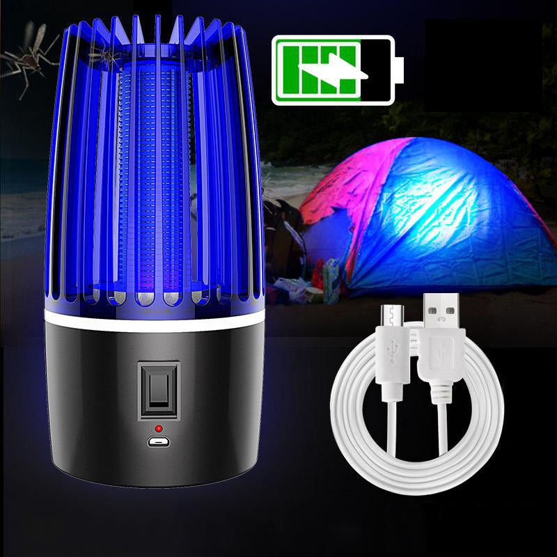 Rechargeable Mosquito Trap with Violet LED Light and Removable Collection Cage